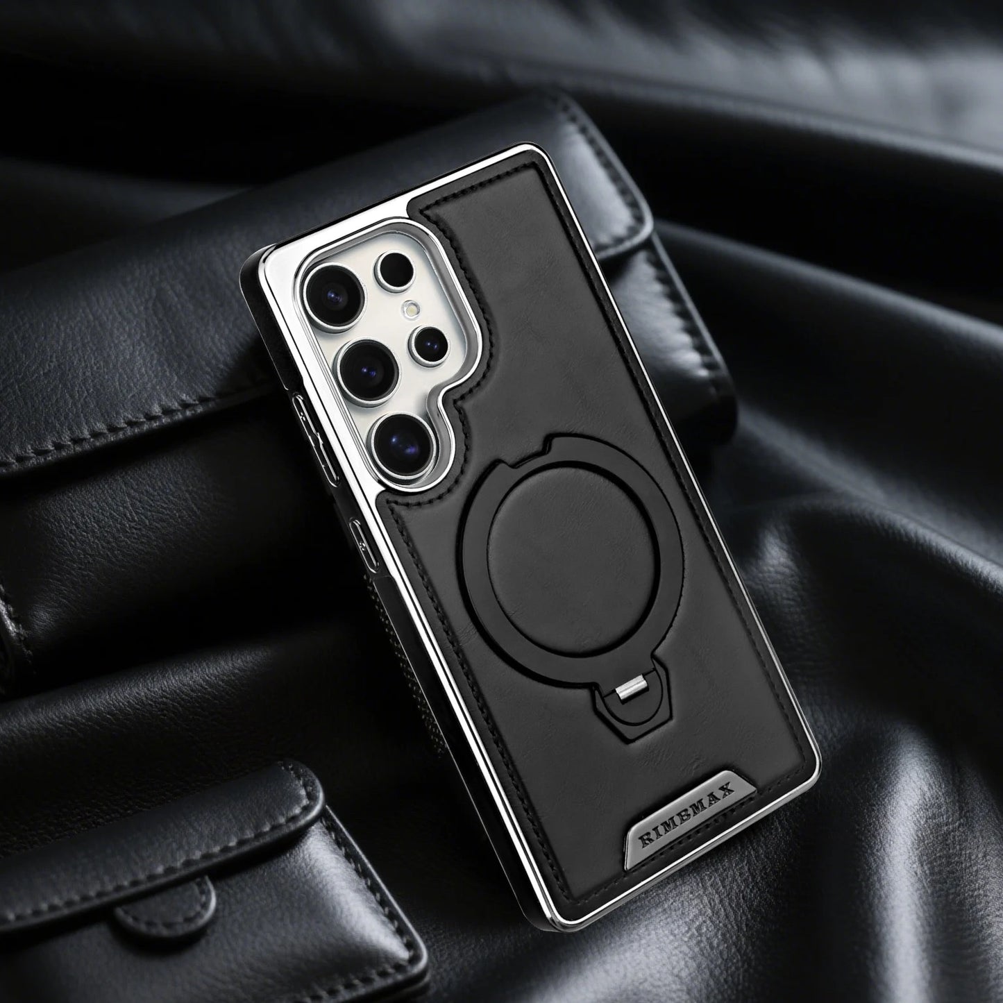 Samsung Galaxy Ultra Premium Leather Case with 360° Stand and MagSafe Compatibility