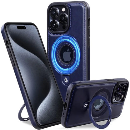 Étui iPhone en cuir véritable avec MagSafe – Protection optimale et prise en main confortable