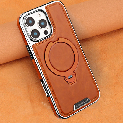 Luxury MagSafe Leather iPhone Case with Built-In Stand — For Those Who Appreciate True Quality