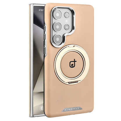 Premium Leather Samsung Case – Elegance, High-End Protection & Built-In Magnetic Design