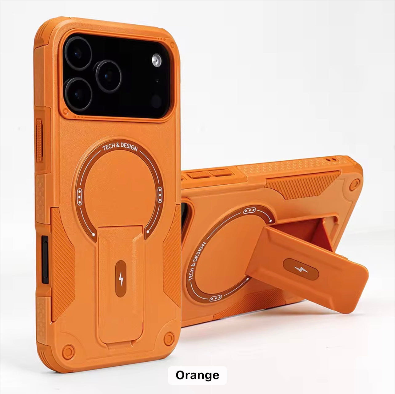 MagSafe Shockproof Case for iPhone 12–17 Pro Max – Rugged Protection, Kickstand & Multiple Colors