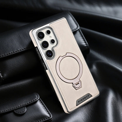 Samsung Galaxy Ultra Premium Leather Case with 360° Stand and MagSafe Compatibility