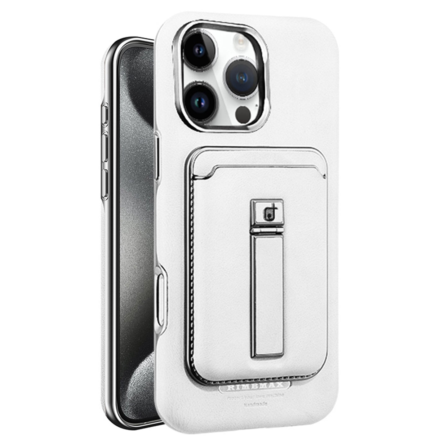 Étui magnétique en cuir pour iPhone avec béquille et porte-cartes - Protection et style