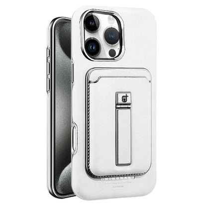 Étui magnétique en cuir pour iPhone avec béquille et porte-cartes - Protection et style