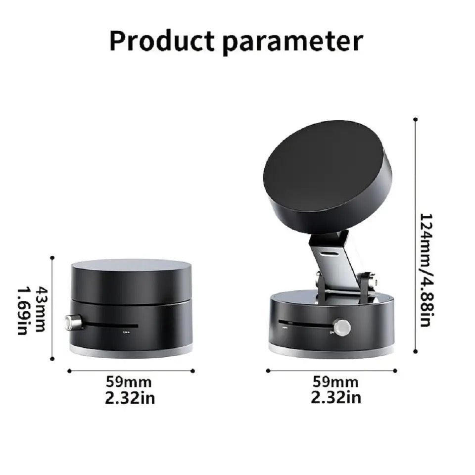 Magnetic Phone Stand for Car & Content Creators – Strong Mount for Recording & Hands-Free Driving