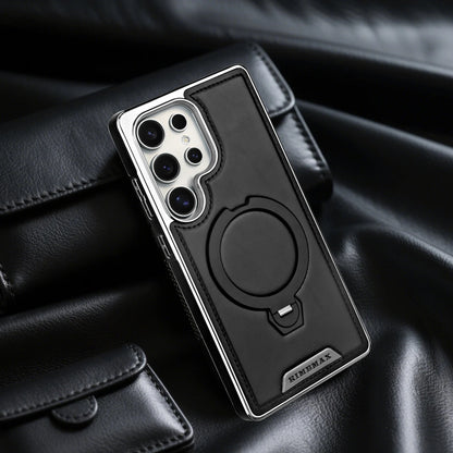 Samsung Galaxy Ultra Premium Leather Case with 360° Stand and MagSafe Compatibility