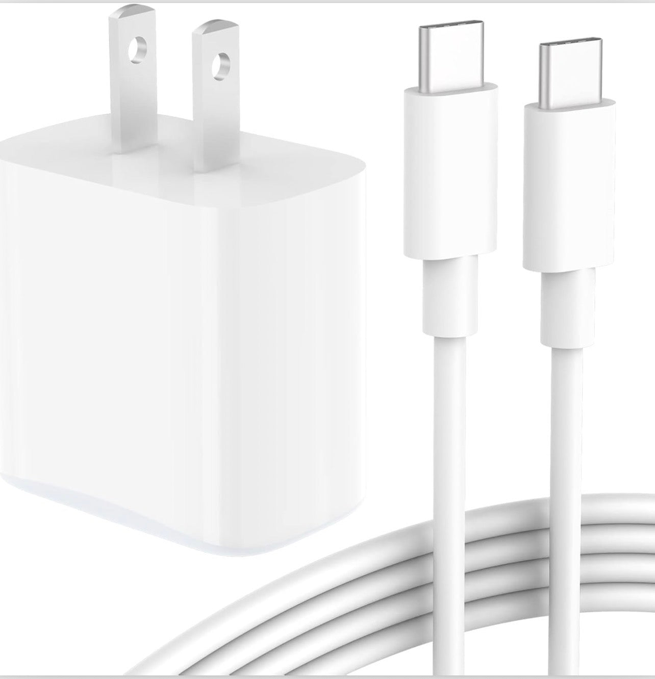 Chargeur rapide PD 20 W pour iPhone – Charge ultra-rapide à 60 % en 30 minutes – Câble USB-C vers Lightning résistant – Adaptateur secteur sûr et efficace