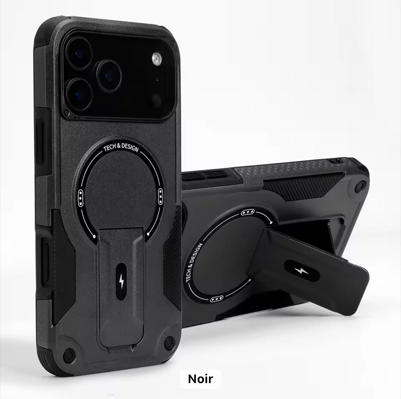 MagSafe Shockproof Case for iPhone 12–17 Pro Max – Rugged Protection, Kickstand & Multiple Colors