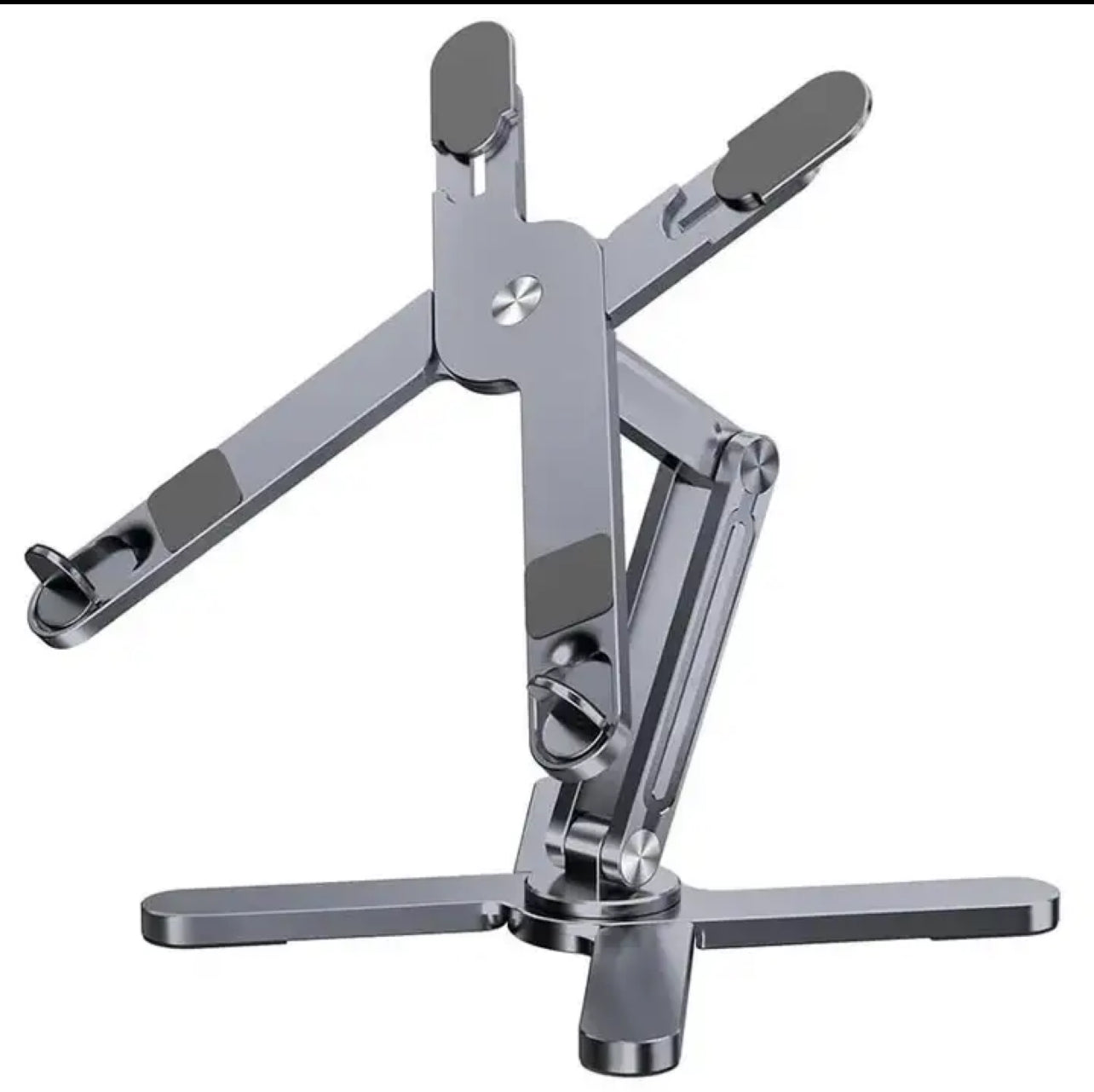 Foldable 360° Rotating Laptop Stand – Portable Aluminum Alloy Notebook Holder with Heat Dissipation for Tablet &amp; Book