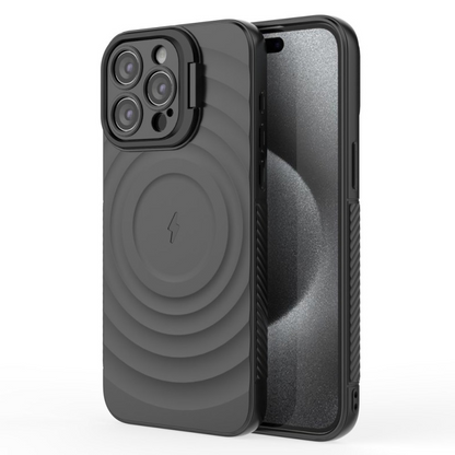 Black MagSafe iPhone Case for 13/14/15/16 Series – Strong, Durable Cover with Camera Protection