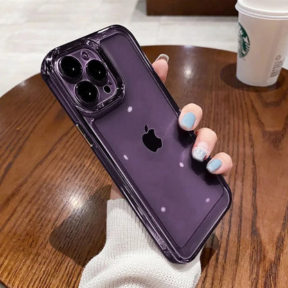 Clear iPhone Cases – Shockproof Acrylic Edge Cover for iPhone 11–16 Series